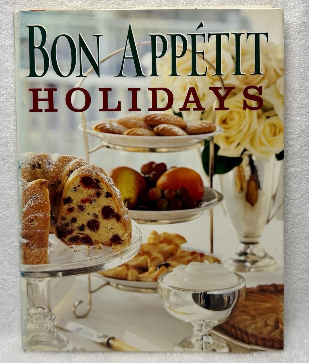 Bon Appétit Holidays by Bon Appétit Magazine Editors Hardcover Illustrated VTG